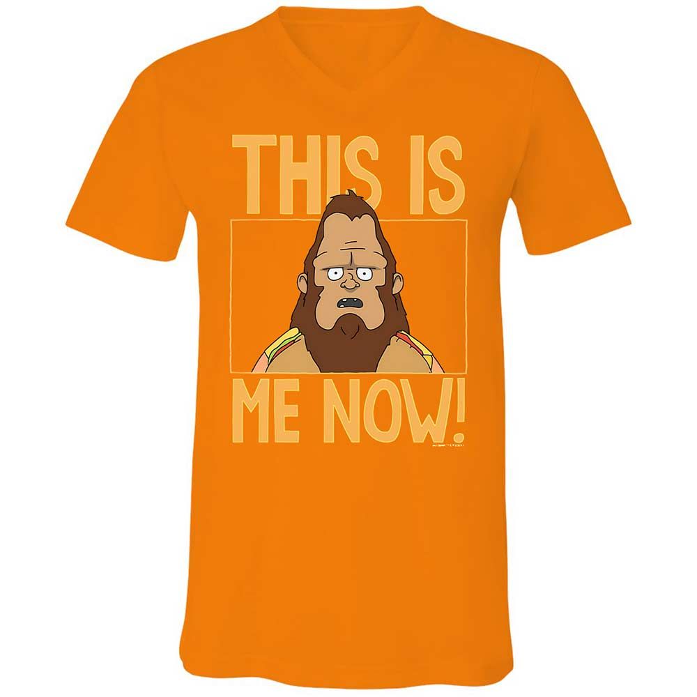 Unisex V-Neck T-Shirt - 2CAB63W2 - Orange - 7