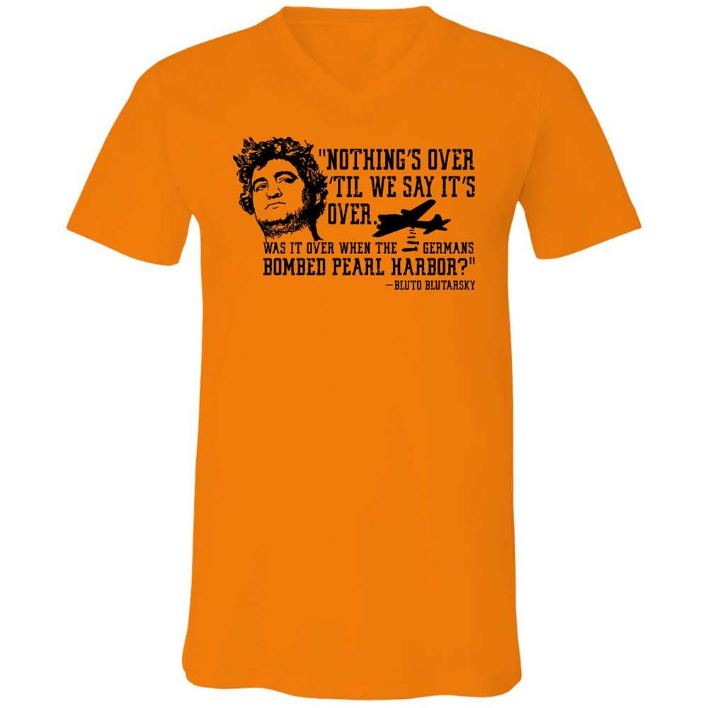 Unisex V-Neck T-Shirt - ZW3F1LL2 - Orange - 7