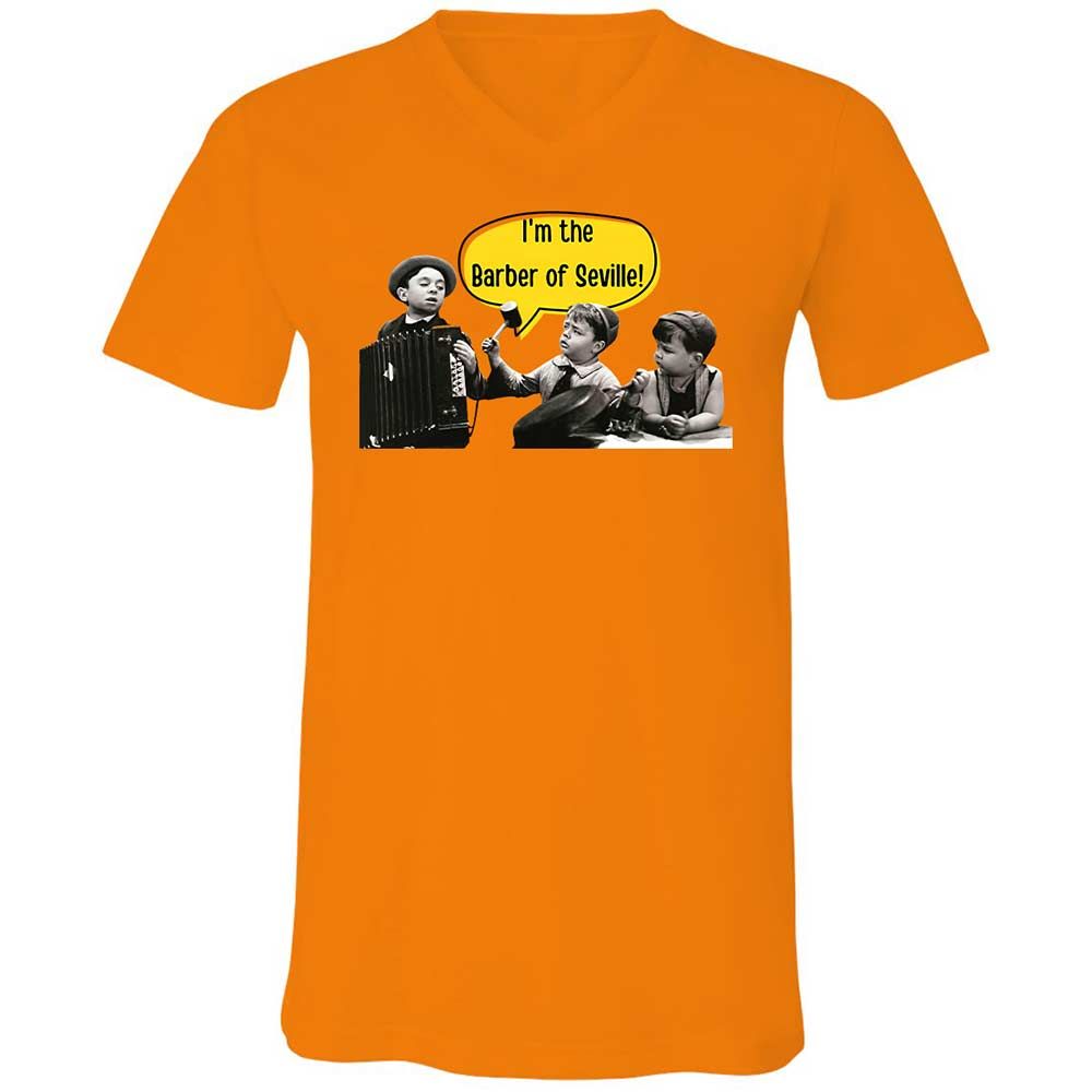 Unisex V-Neck T-Shirt - ANQYQH8G - Orange - 7