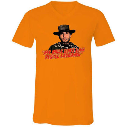 Unisex V-Neck T-Shirt - GQM3CXZR - Orange - 7