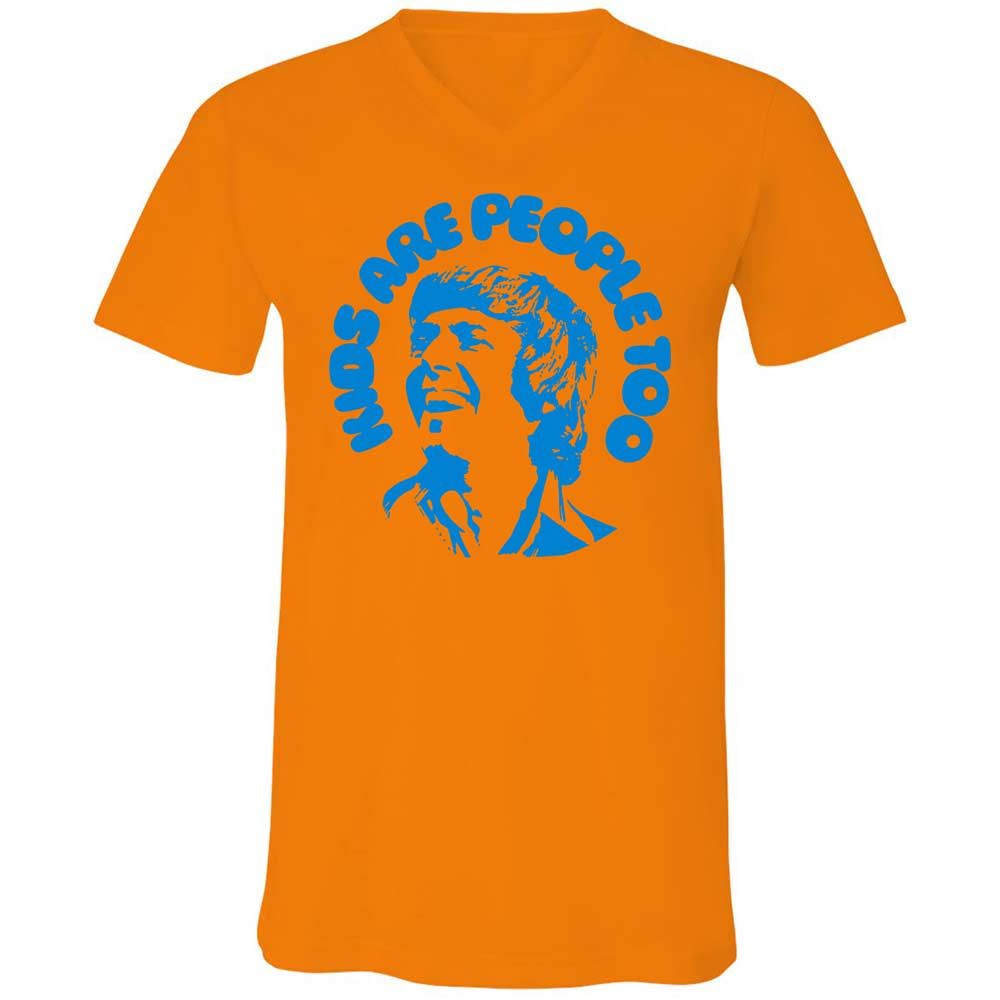 Unisex V-Neck T-Shirt - GEME3SJ5 - Orange - 7