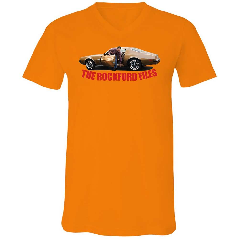 Unisex V-Neck T-Shirt - QSLY9VCD - Orange - 7