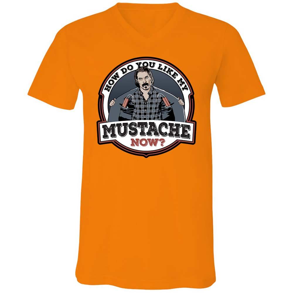 Unisex V-Neck T-Shirt - X9CTGMCC - Orange - 7