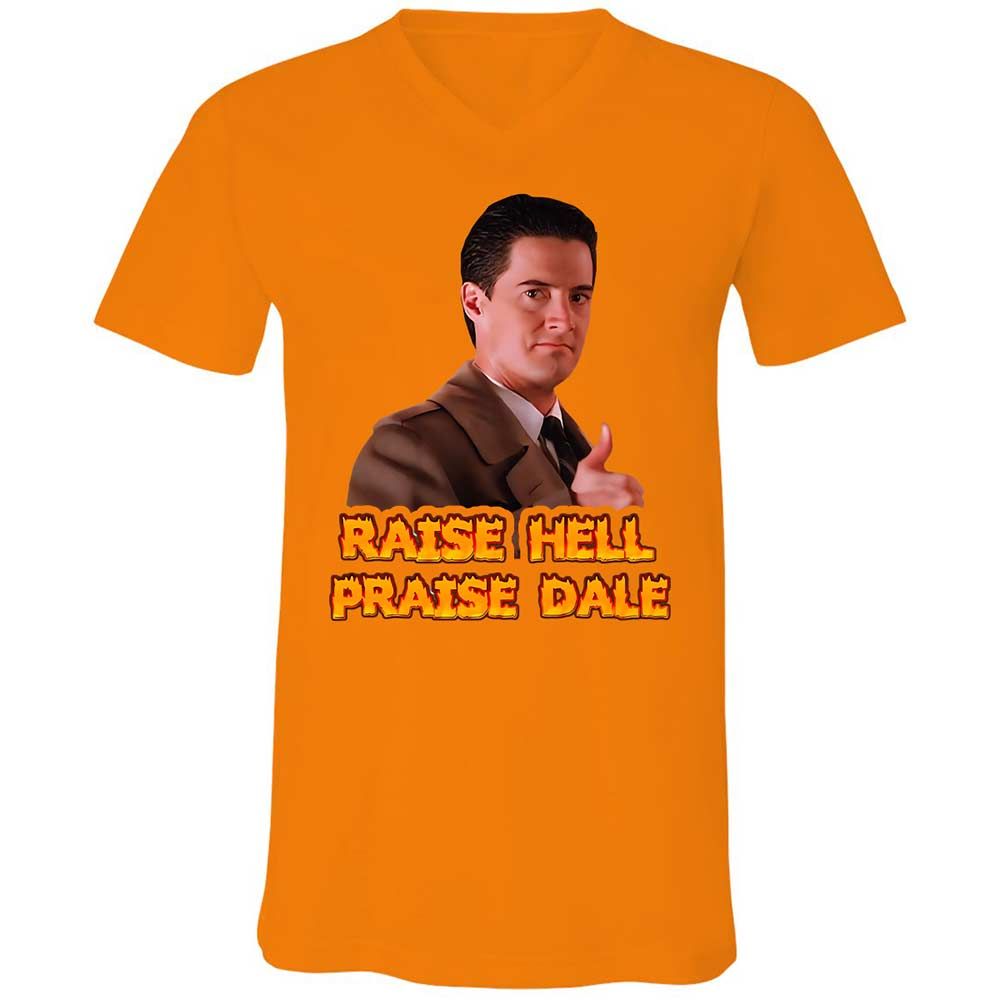 Unisex V-Neck T-Shirt - UXL187ED - Orange - 7