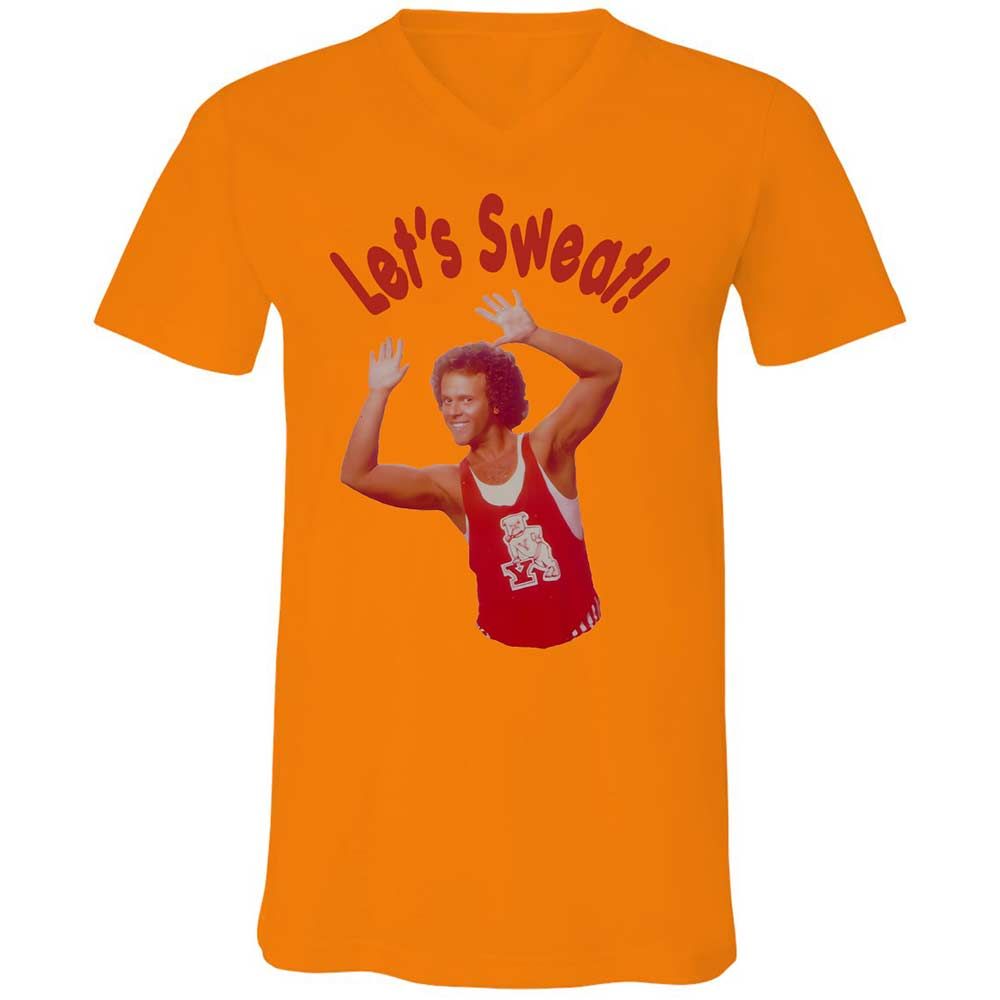 Unisex V-Neck T-Shirt - J5V38DGZ - Orange - 7