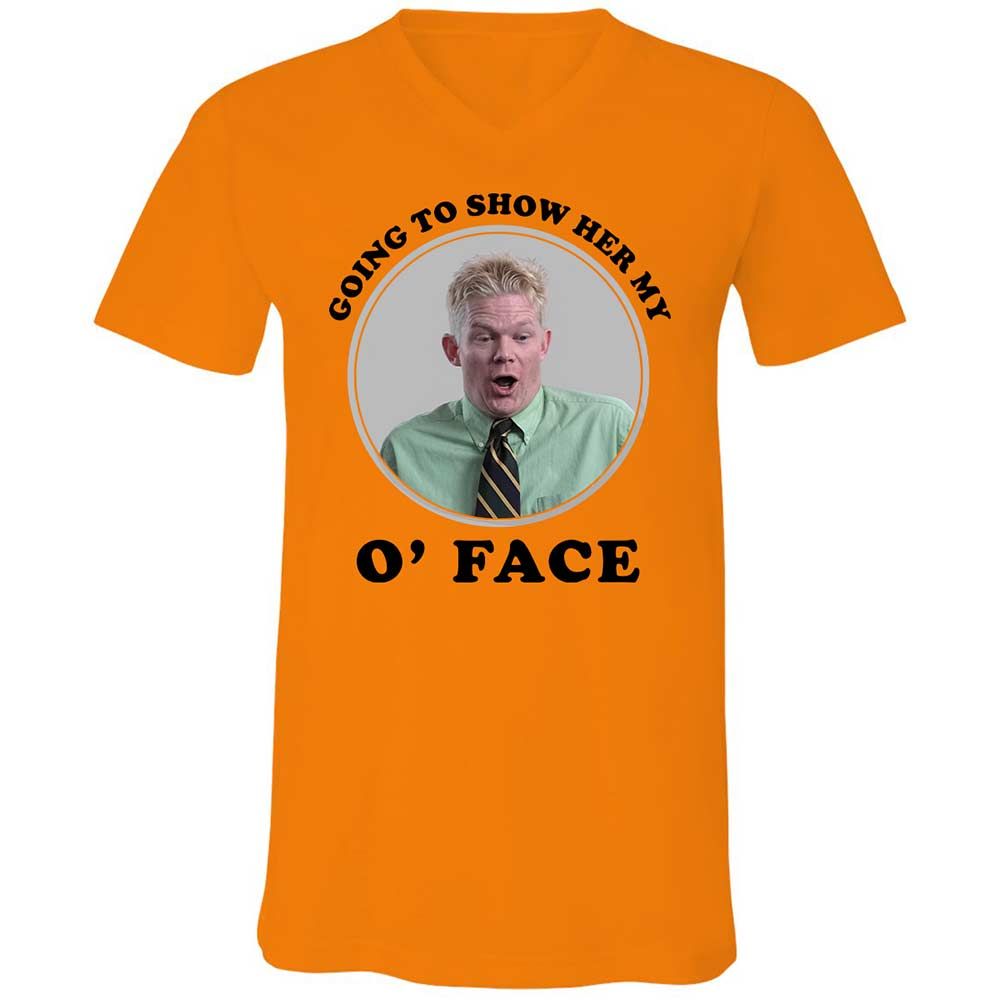 Unisex V-Neck T-Shirt - NVLUQHRS - Orange - 7
