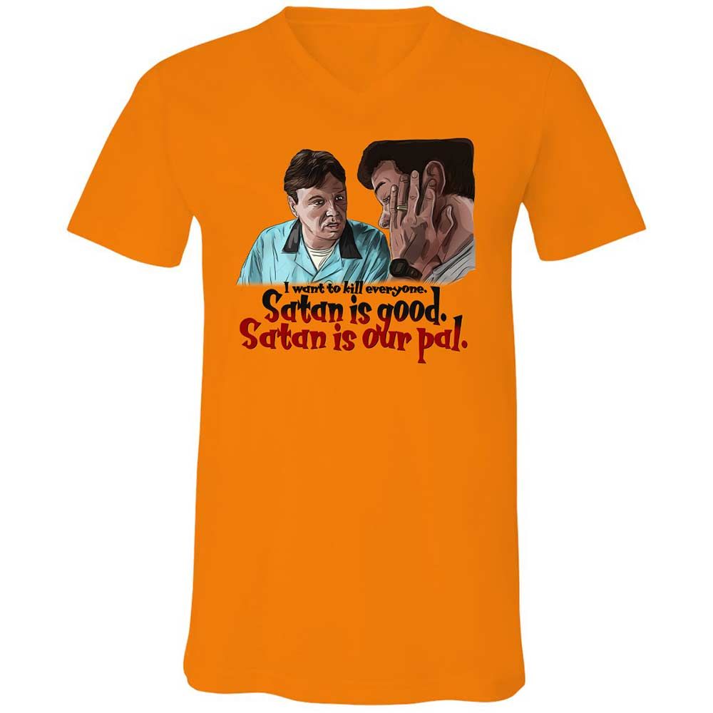 Unisex V-Neck T-Shirt - NB94S4HM - Orange - 7