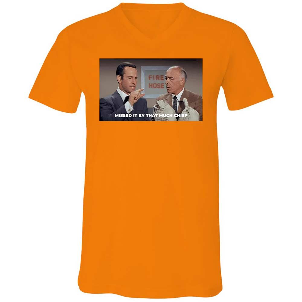 Unisex V-Neck T-Shirt - 5114RHL7 - Orange - 7