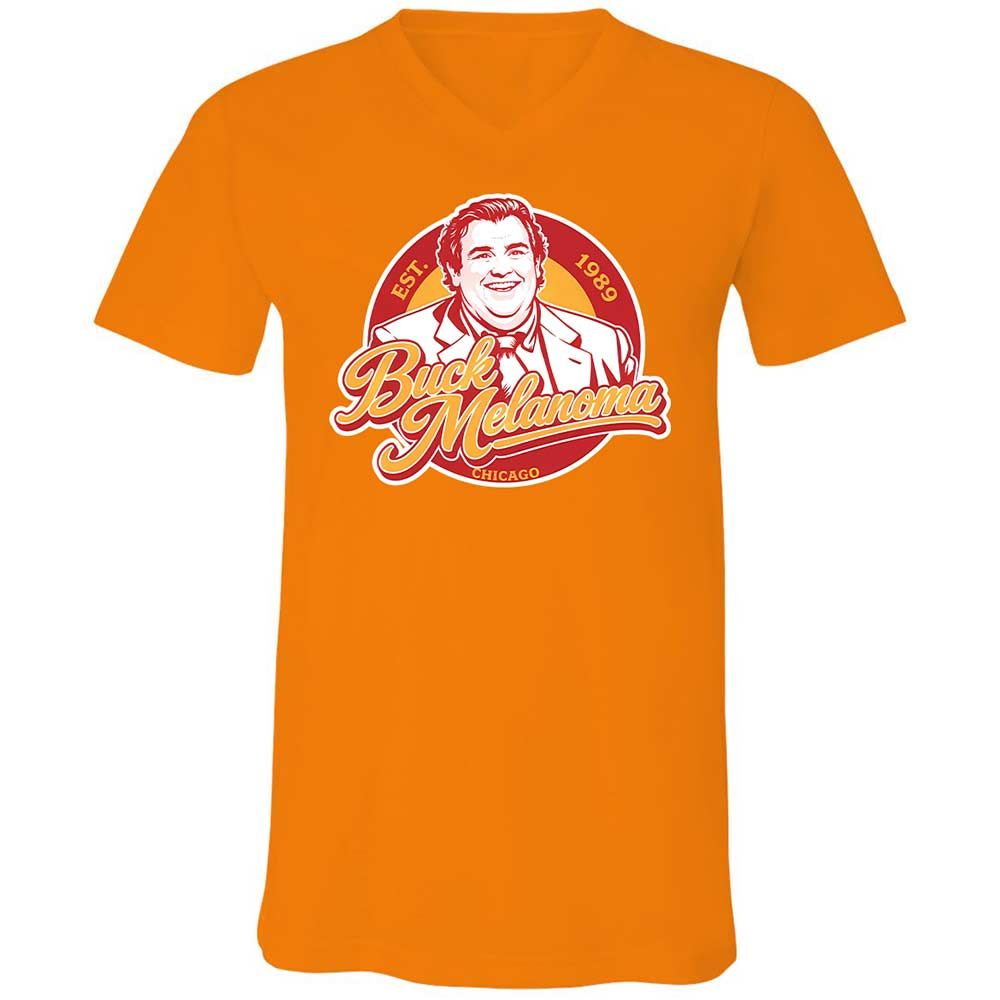 Unisex V-Neck T-Shirt - HPW8ZTEC - Orange - 7
