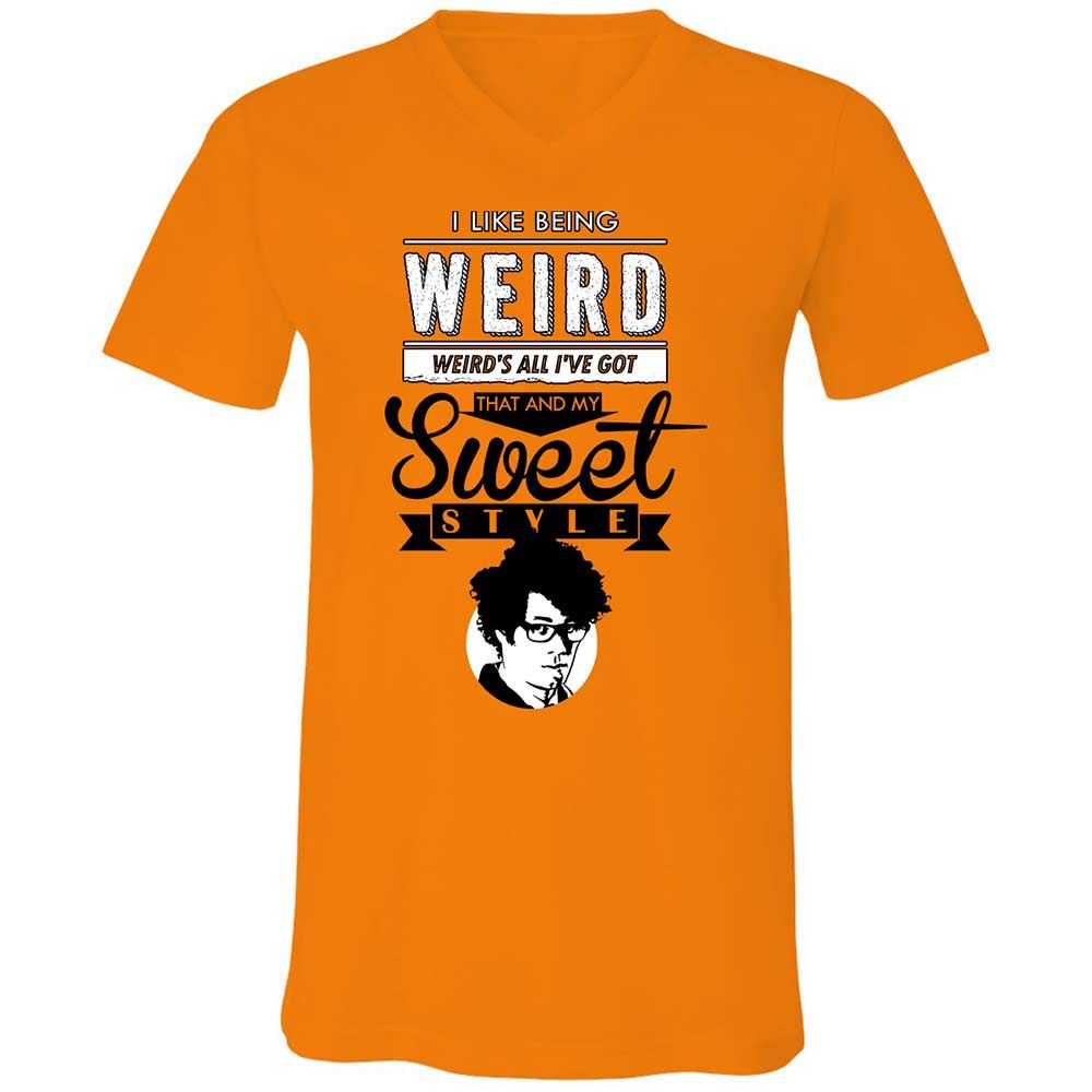 Unisex V-Neck T-Shirt - NK175HMJ - Orange - 7