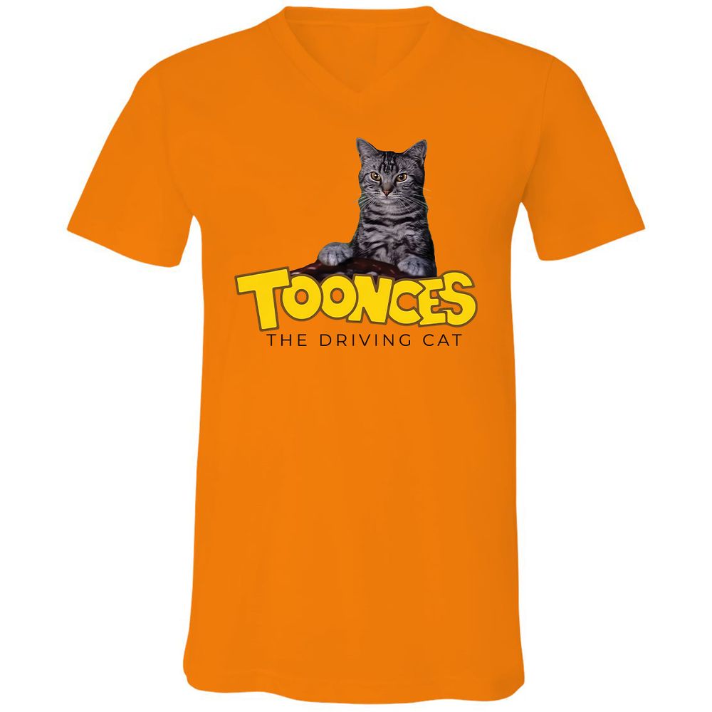 Unisex V-Neck T-Shirt - SN7WGWV3 - Orange - 7