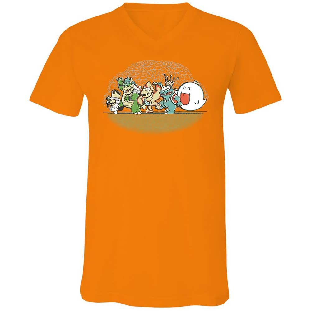 Unisex V-Neck T-Shirt - 4QJGUB1S - Orange - 7