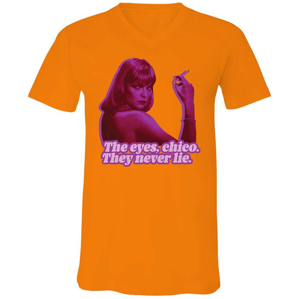 Unisex V-Neck T-Shirt - J5LRWTQW - Orange - 7
