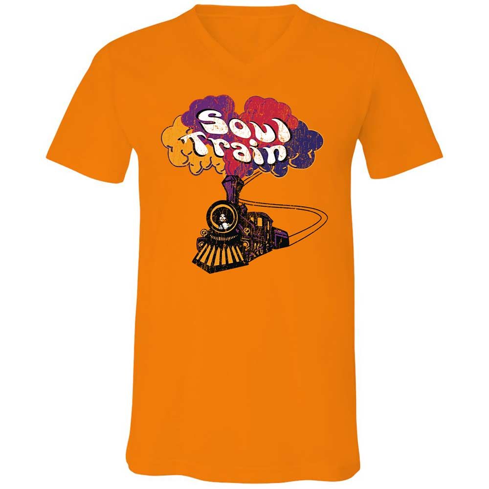 Unisex V-Neck T-Shirt - N4ZZG242 - Orange - 7