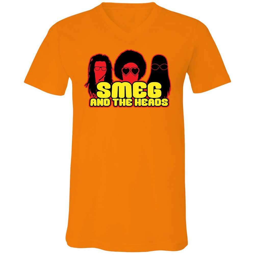 Unisex V-Neck T-Shirt - Y1NNJRTV - Orange - 7