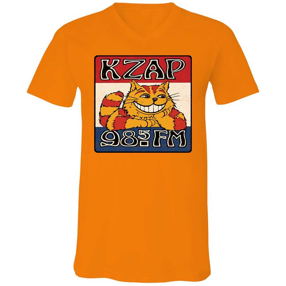 Unisex V-Neck T-Shirt - MKA6G9C6 - Orange - 7