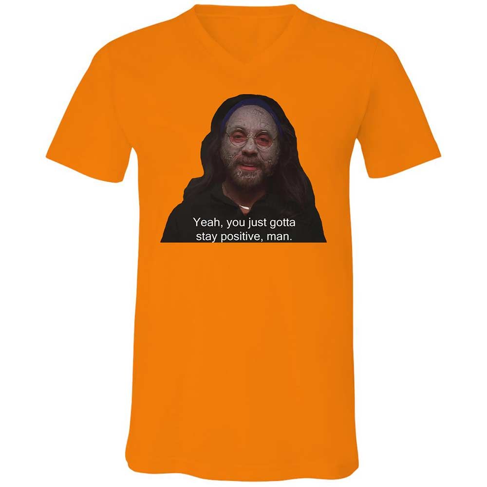 Unisex V-Neck T-Shirt - 9JN31XSN - Orange - 7