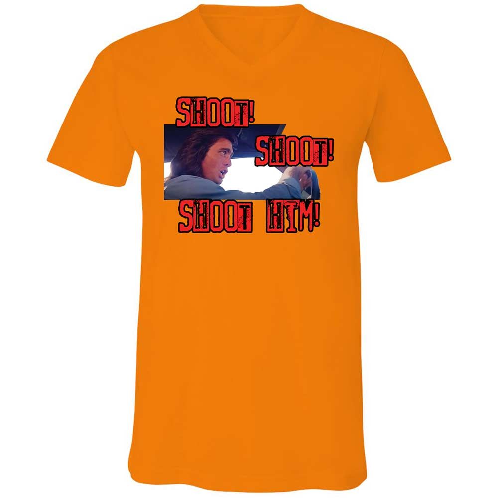 Unisex V-Neck T-Shirt - V51U6G3Y - Orange - 7