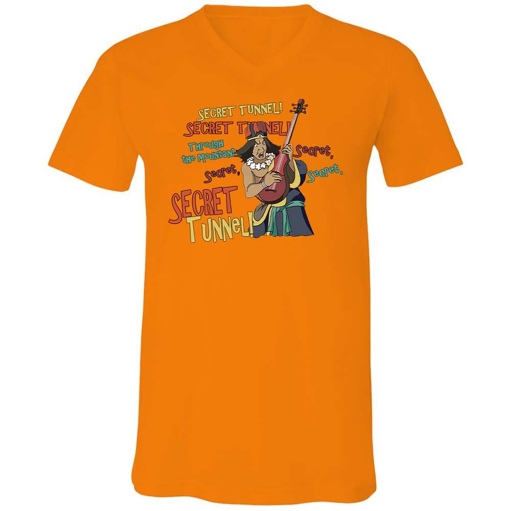 Unisex V-Neck T-Shirt - PQZ9ZBE1 - Orange - 7