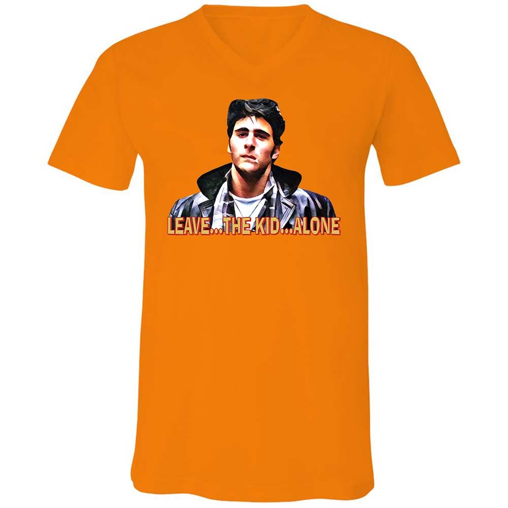 Unisex V-Neck T-Shirt - SLRFQ3WU - Orange - 7