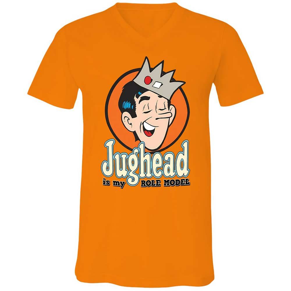 Unisex V-Neck T-Shirt - EJKURKUM - Orange - 7