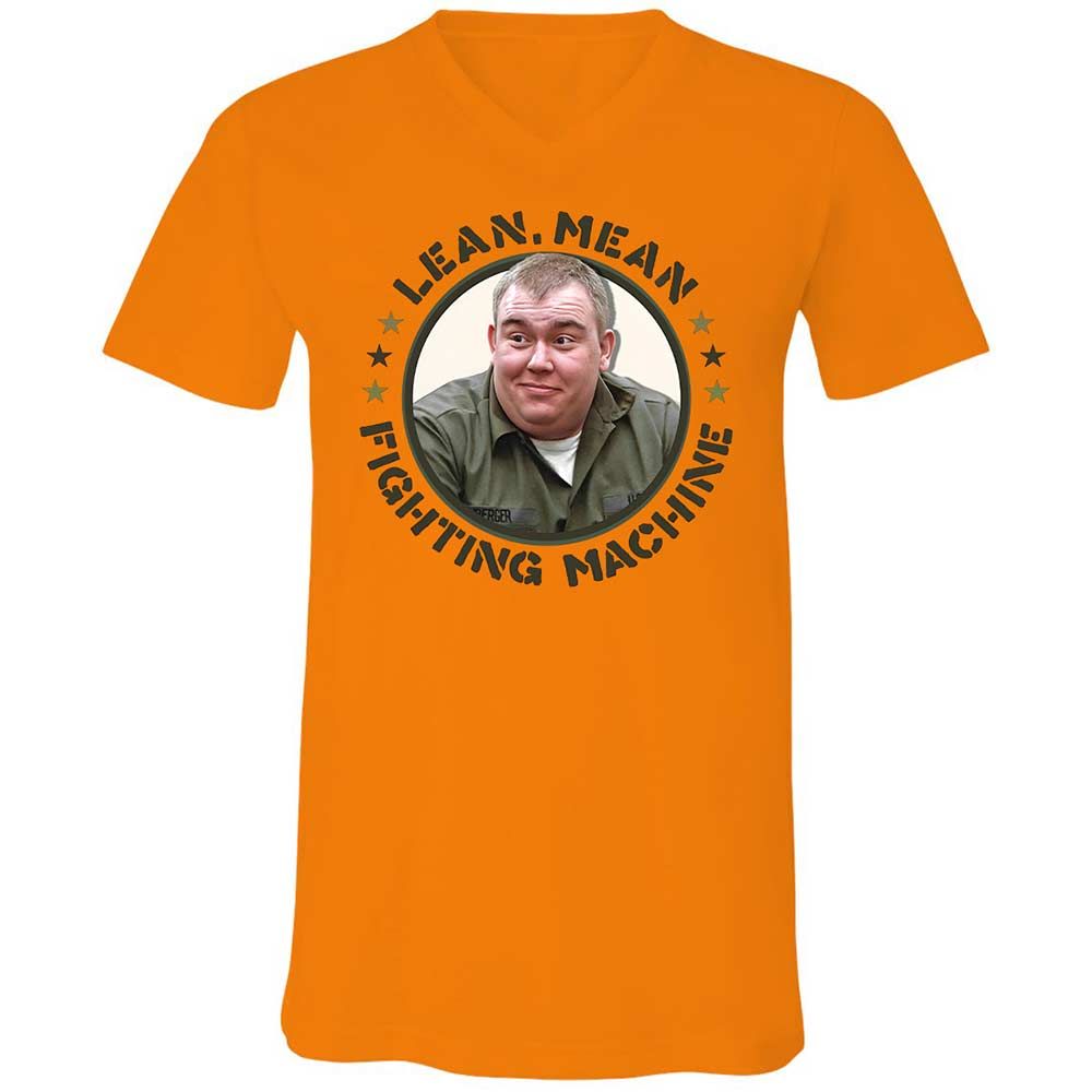 Unisex V-Neck T-Shirt - E54QFZNS - Orange - 7