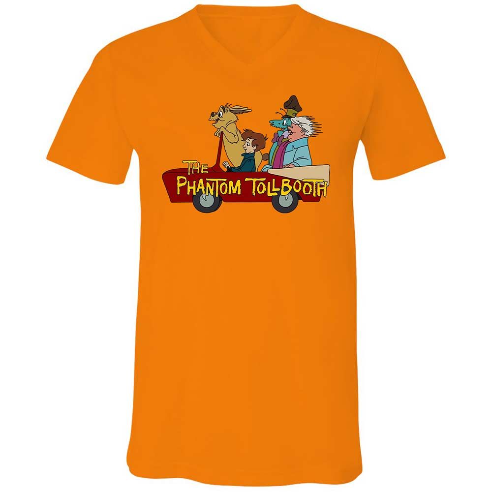 Unisex V-Neck T-Shirt - BRPMXCQW - Orange - 7