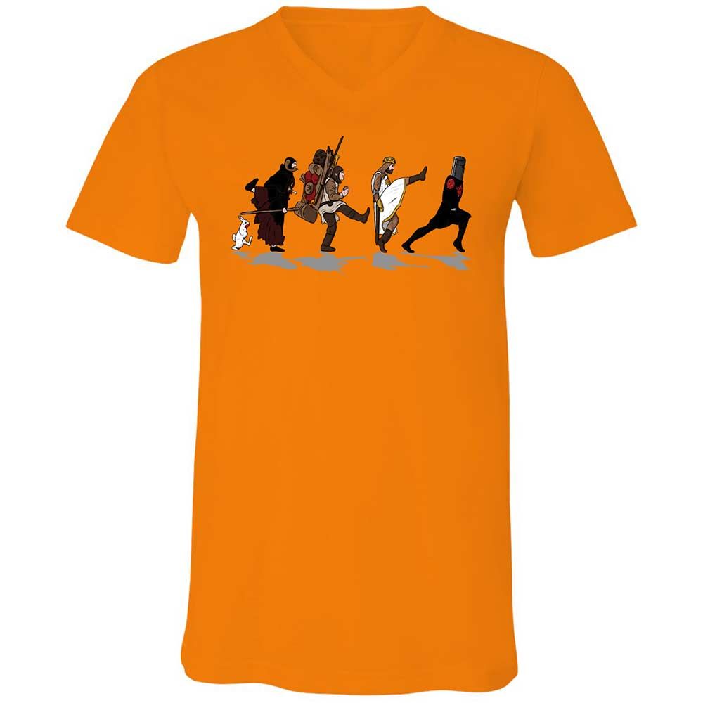 Unisex V-Neck T-Shirt - ER734AUC - Orange - 7