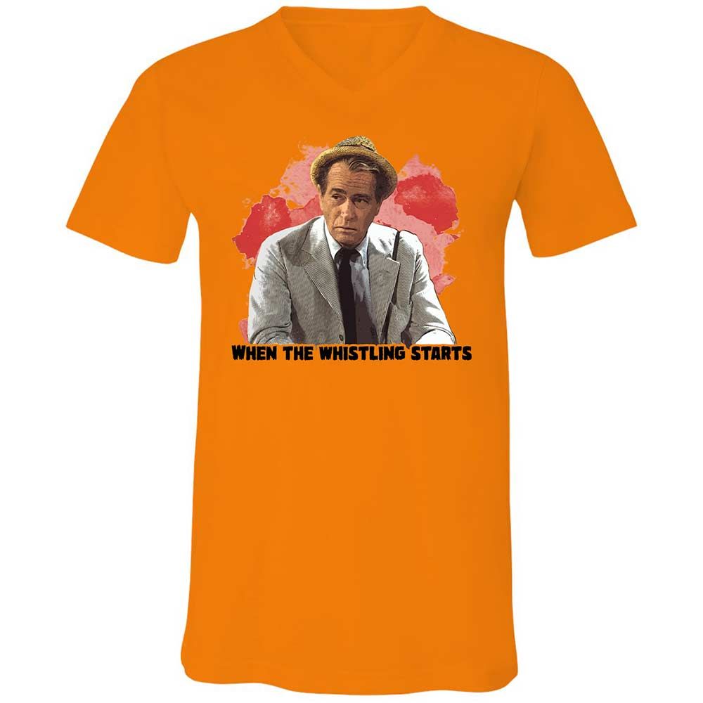 Unisex V-Neck T-Shirt - SKZ93UKW - Orange - 7