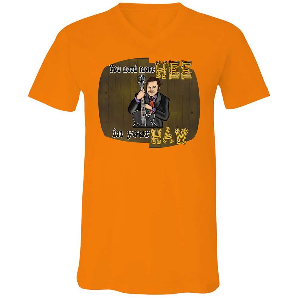Unisex V-Neck T-Shirt - 3YR5NY3S - Orange - 7