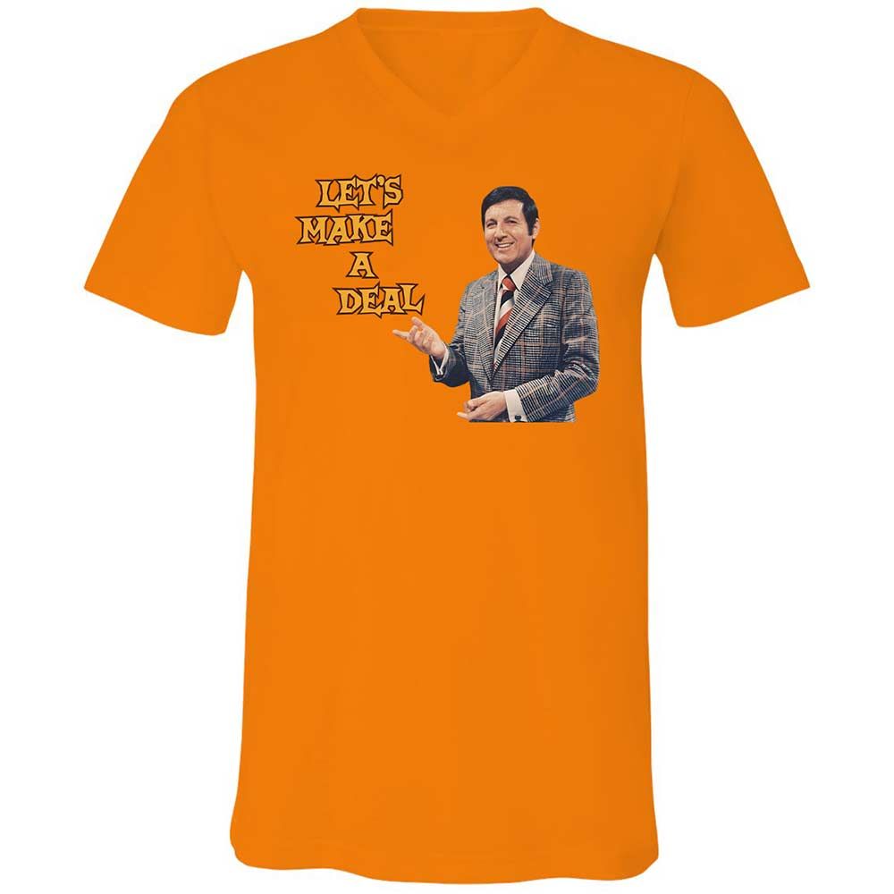 Unisex V-Neck T-Shirt - L3T36L9G - Orange - 7