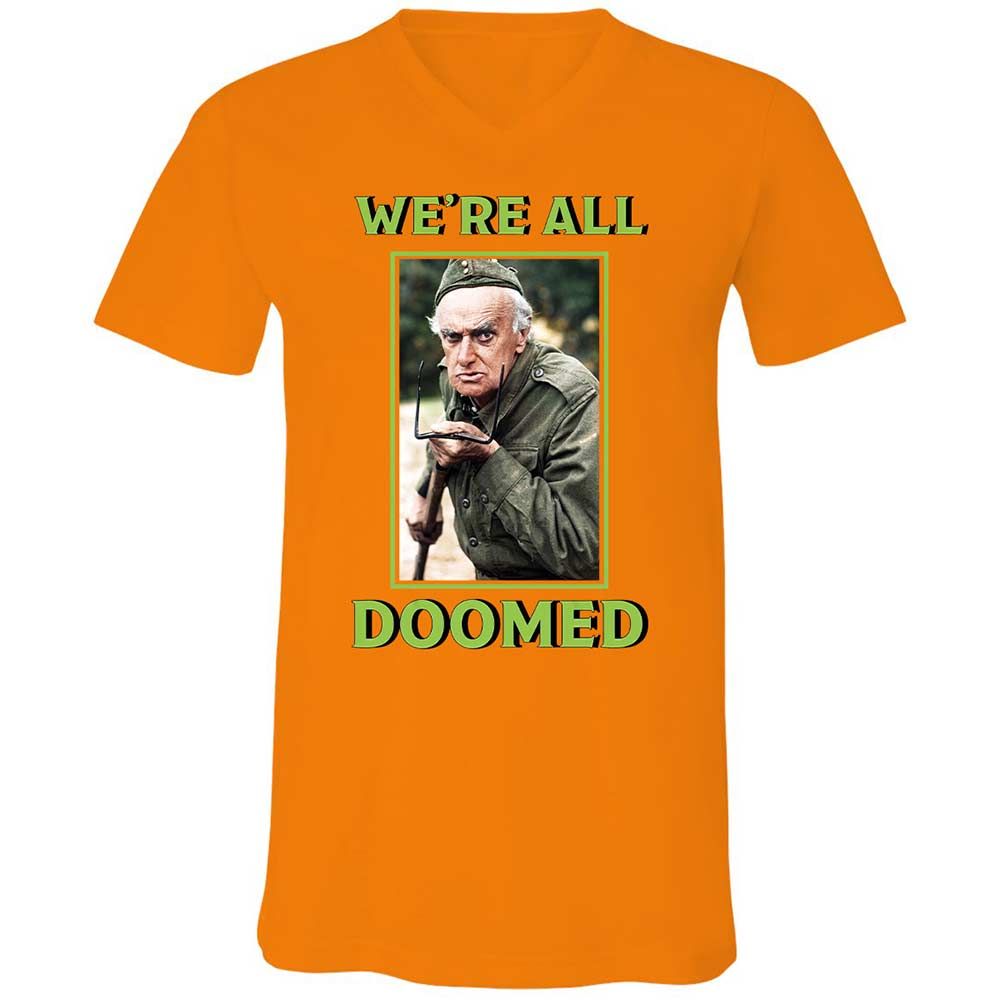 Unisex V-Neck T-Shirt - TC4U2W48 - Orange - 7