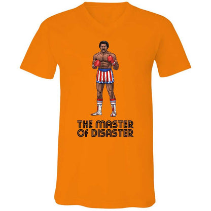 Unisex V-Neck T-Shirt - W3V7PSTU - Orange - 7