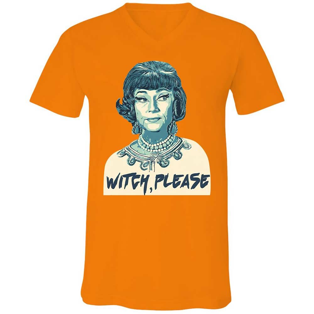 Unisex V-Neck T-Shirt - K6UWBW2V - Orange - 7