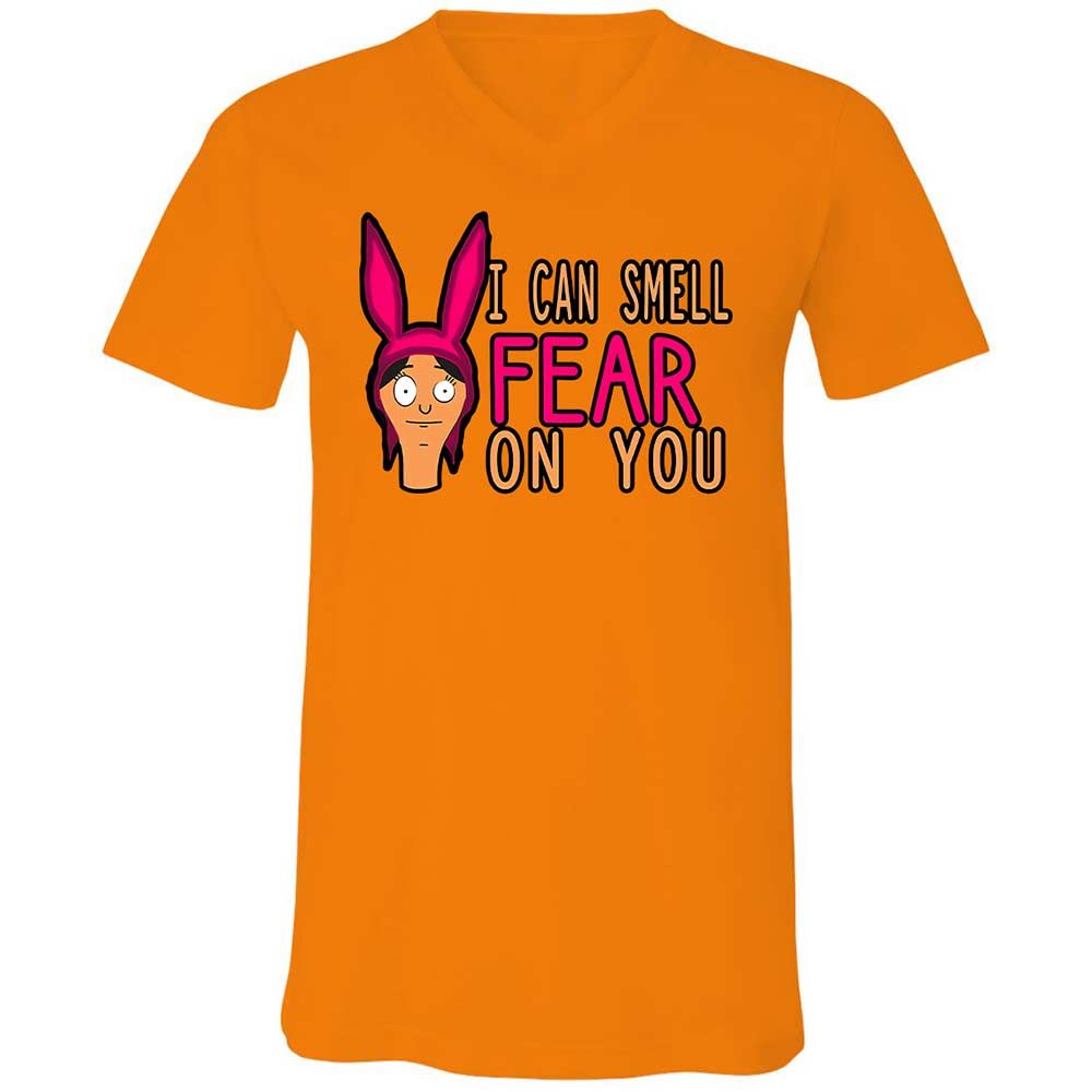 Unisex V-Neck T-Shirt - 14VSJB8Q - Orange - 7