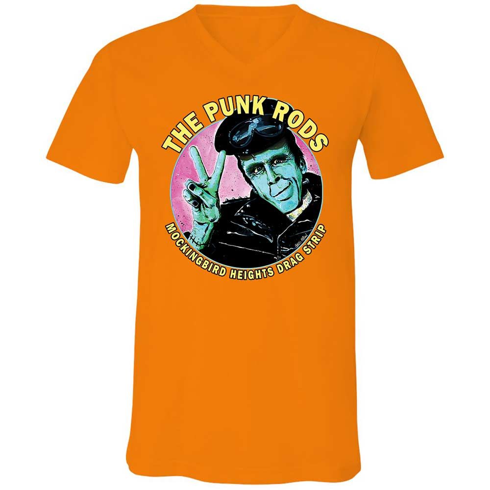 Unisex V-Neck T-Shirt - 9S9WHDHM - Orange - 7