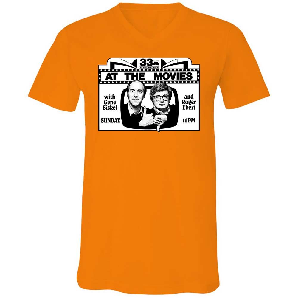 Unisex V-Neck T-Shirt - TPS6R4CH - Orange - 7