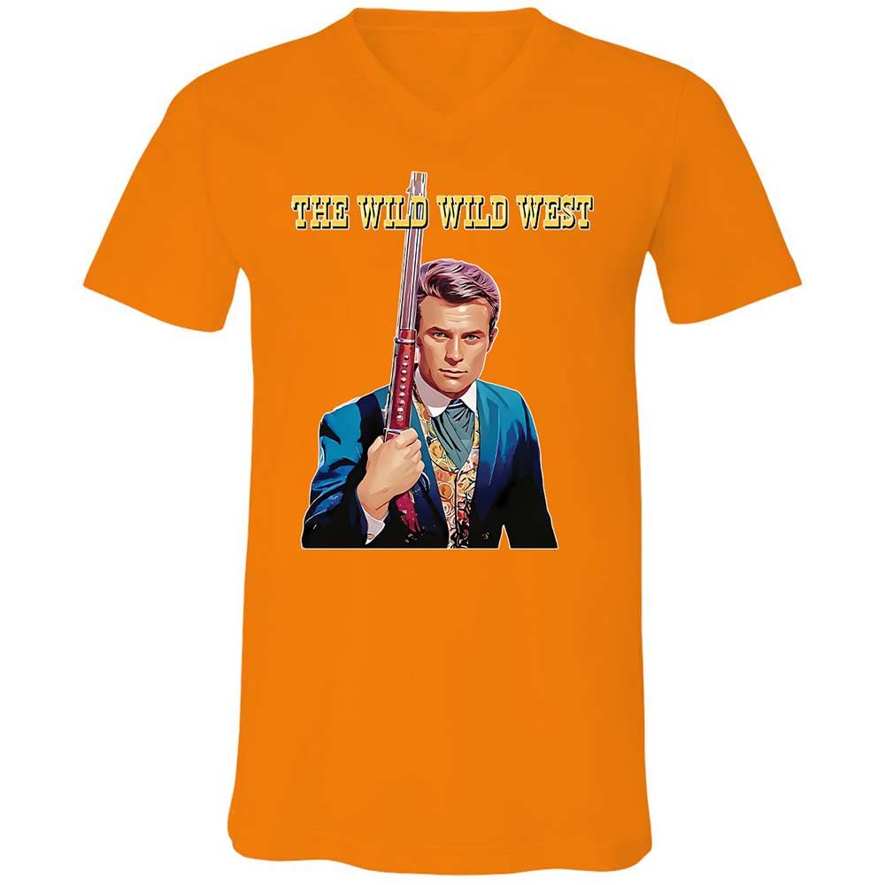 Unisex V-Neck T-Shirt - SCX542QR - Orange - 7