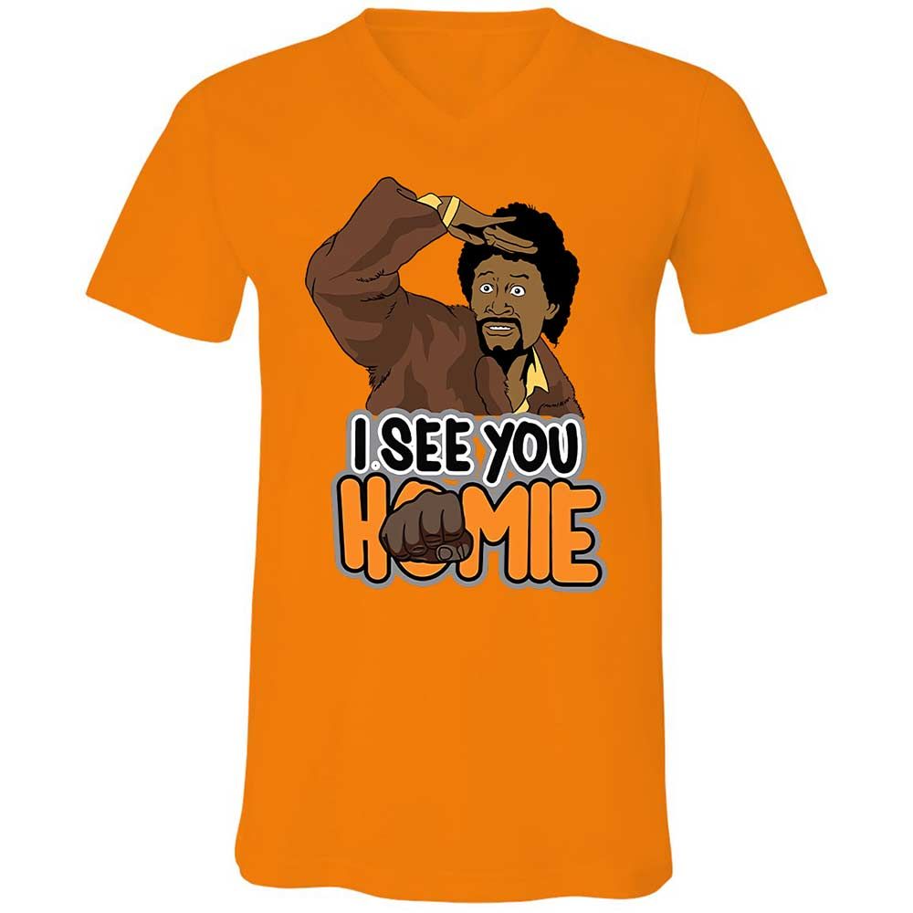 Unisex V-Neck T-Shirt - BWAZ964J - Orange - 7