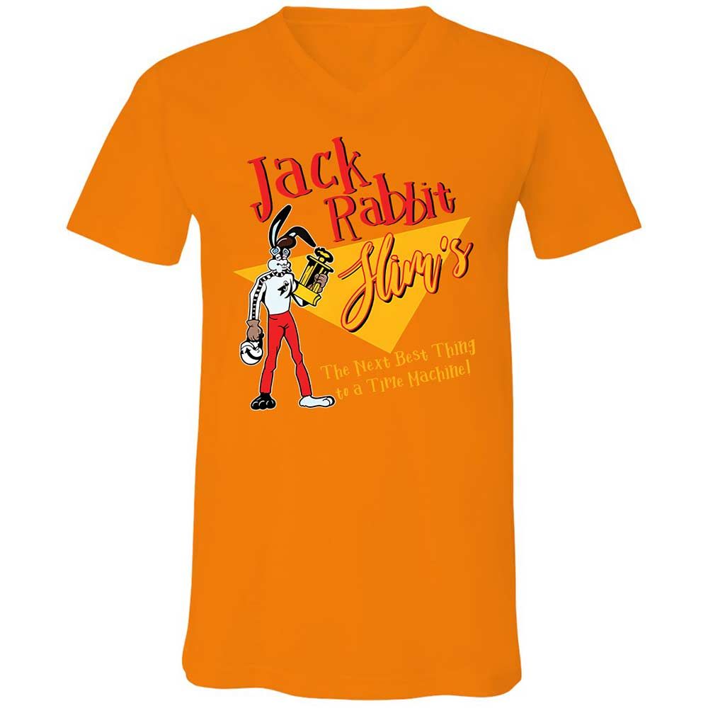 Unisex V-Neck T-Shirt - SV6VVEEP - Orange - 7