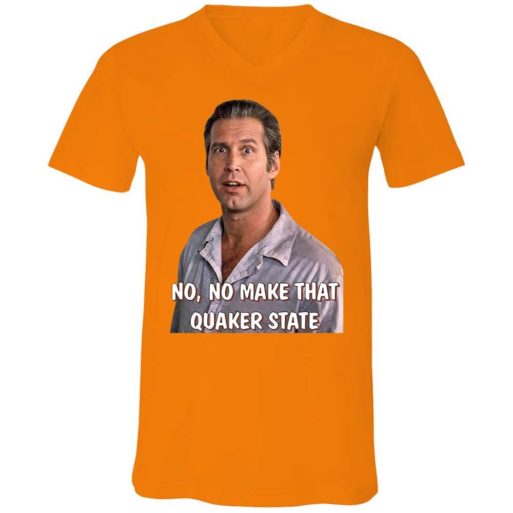 Unisex V-Neck T-Shirt - F567JL3W - Orange - 7