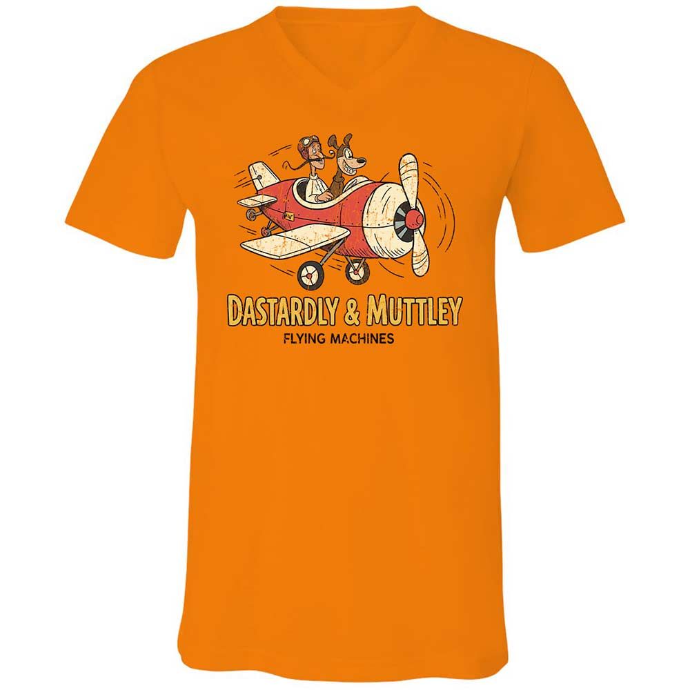 Unisex V-Neck T-Shirt - TFMP1BJZ - Orange - 7
