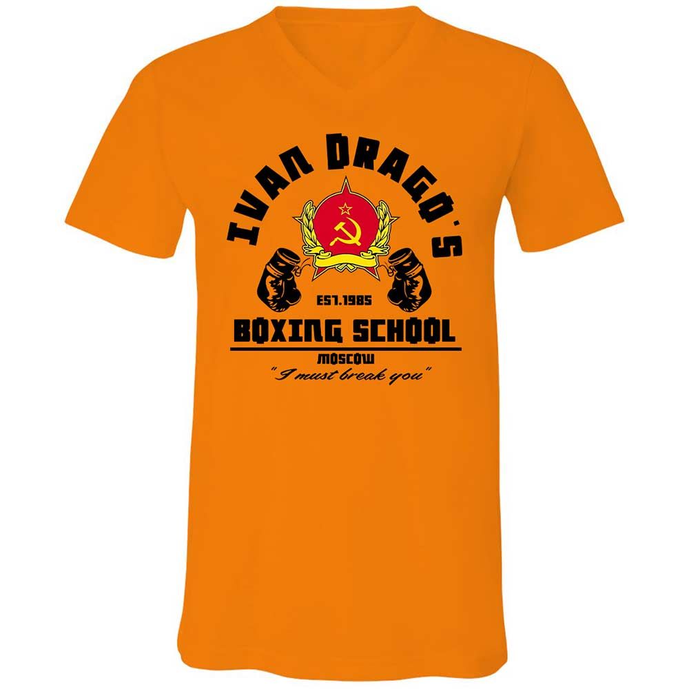 Unisex V-Neck T-Shirt - X71SPMUC - Orange - 7