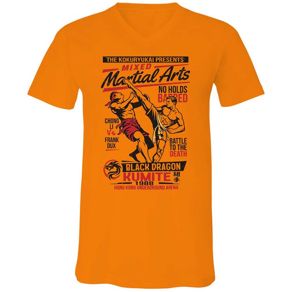 Unisex V-Neck T-Shirt - NRA1TA23 - Orange - 7