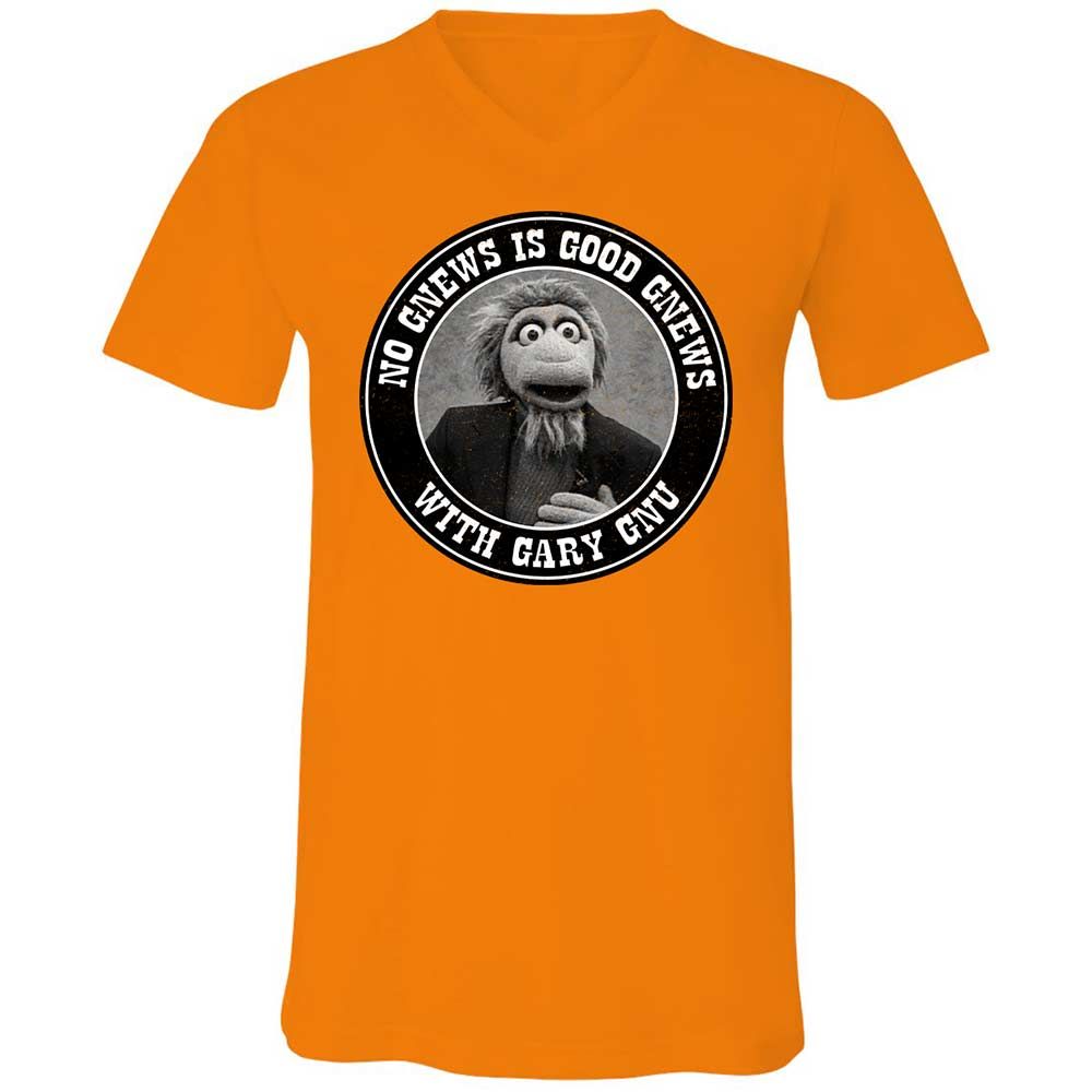 Unisex V-Neck T-Shirt - 2V7PJS9D - Orange - 7