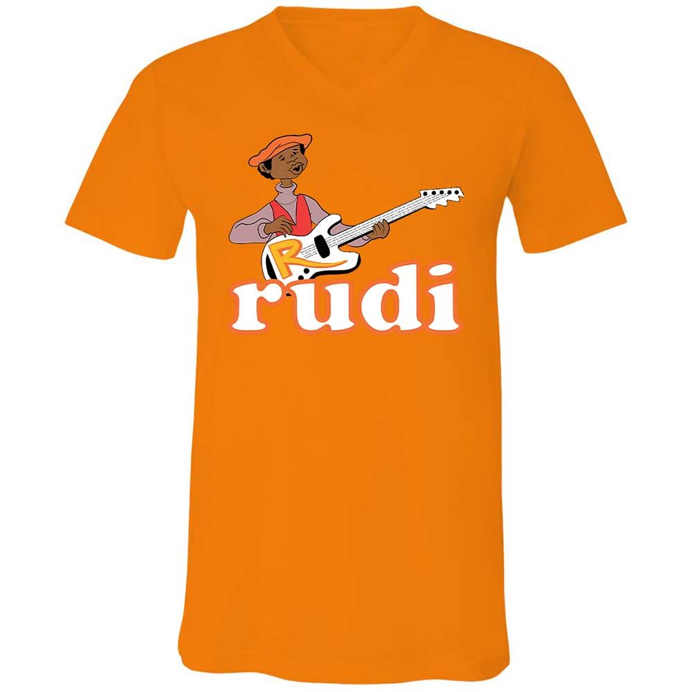 Unisex V-Neck T-Shirt - 2KBSVMNV - Orange - 7