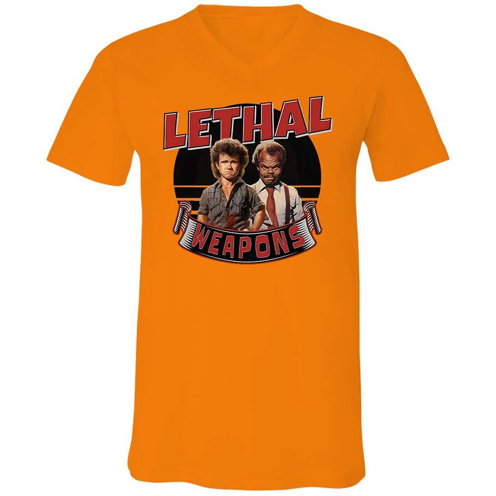 Unisex V-Neck T-Shirt - G4KE8GGG - Orange - 7
