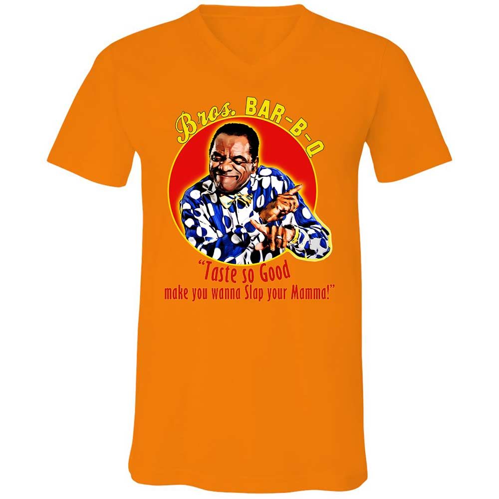 Unisex V-Neck T-Shirt - 7CPYE1EF - Orange - 7