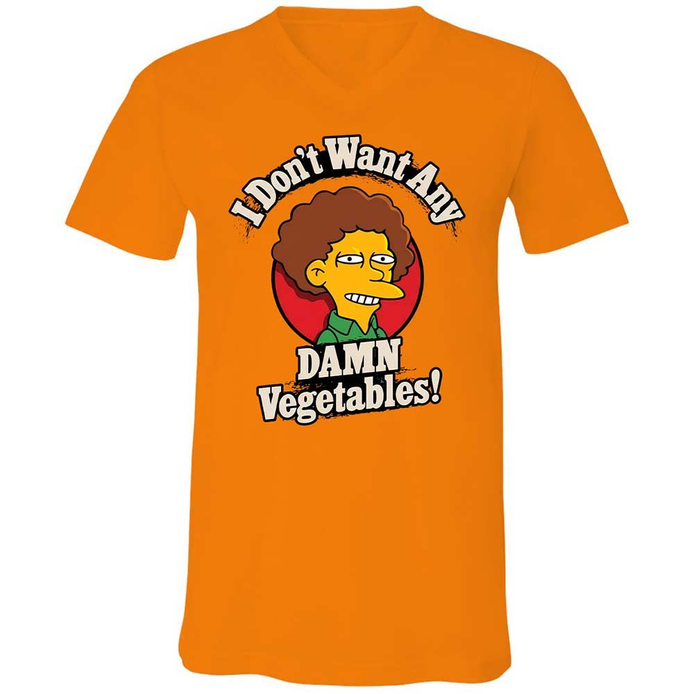 Unisex V-Neck T-Shirt - EU4PFD14 - Orange - 7