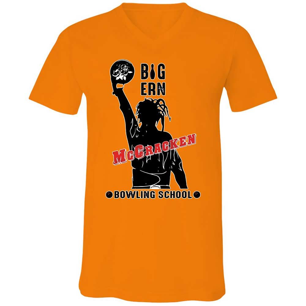 Unisex V-Neck T-Shirt - DFW6AKXU - Orange - 7